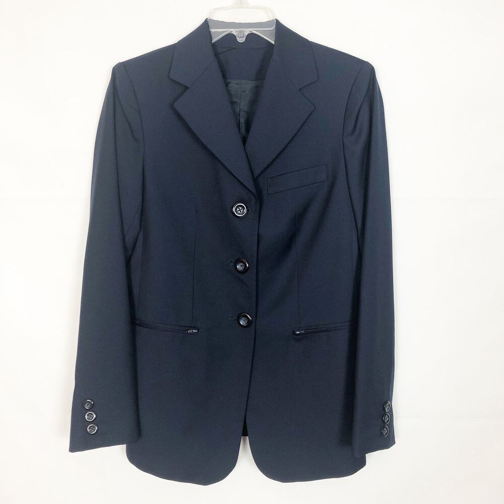 Glen's Women's Blue Button Down Blazer Size S/M